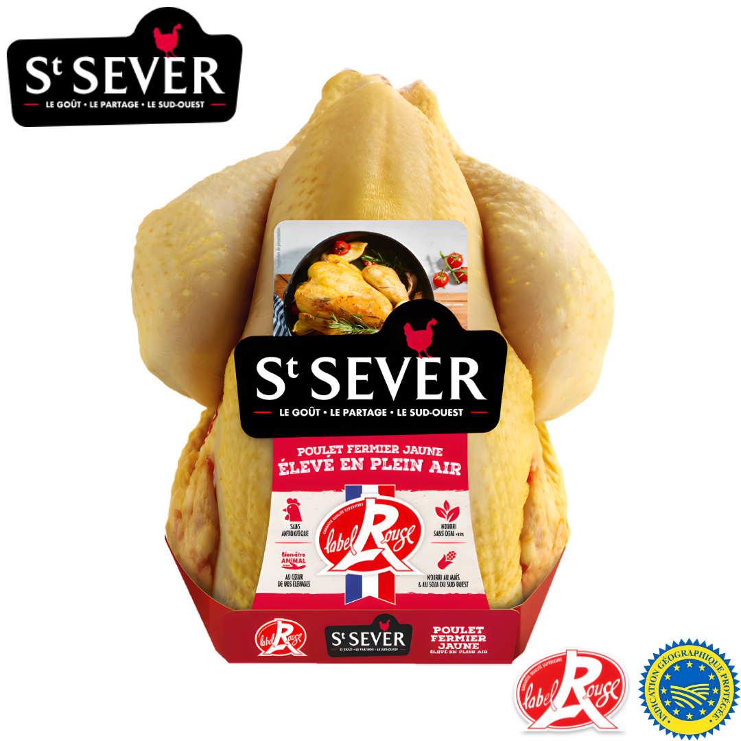 St Sever Oven-Ready Whole Corn-Fed Yellow Chicken