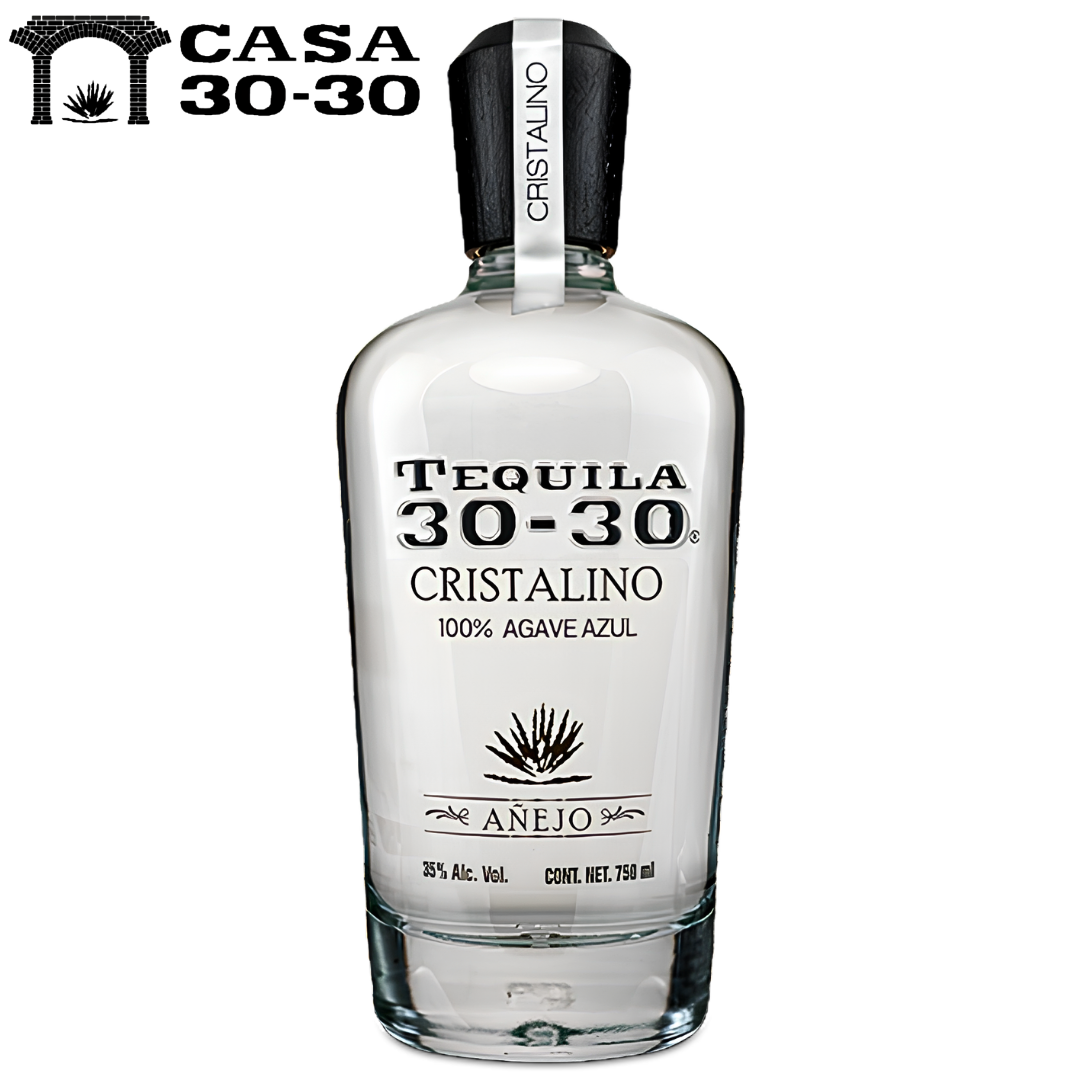Tequila 30-30 Cristalino Añejo 750ml