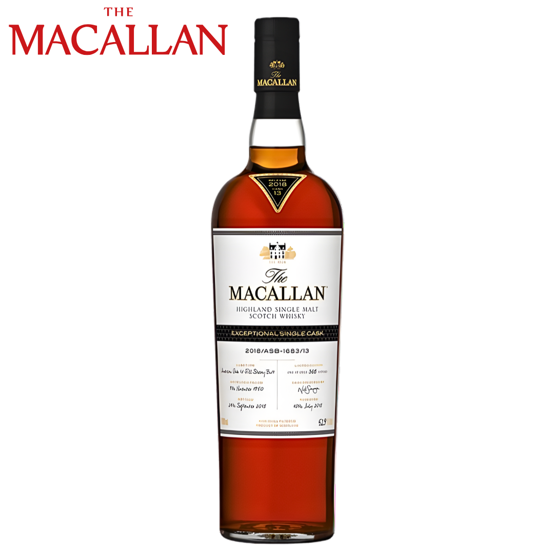 The Macallan 1950 Exceptional Single Cask 13 Single Malt Scotch Whisky 2018 Release bottle