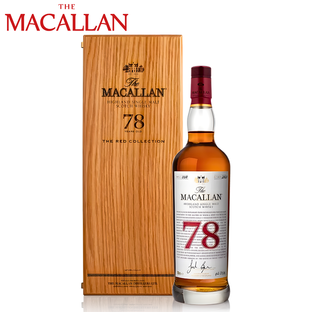 The Macallan Red Collection 78 Years Old Single Malt Scotch Whisky bottle
