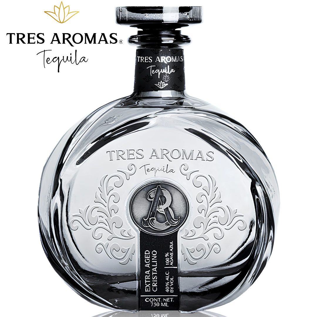 Tres Aromas Extra Aged Cristalino Tequila 750ml