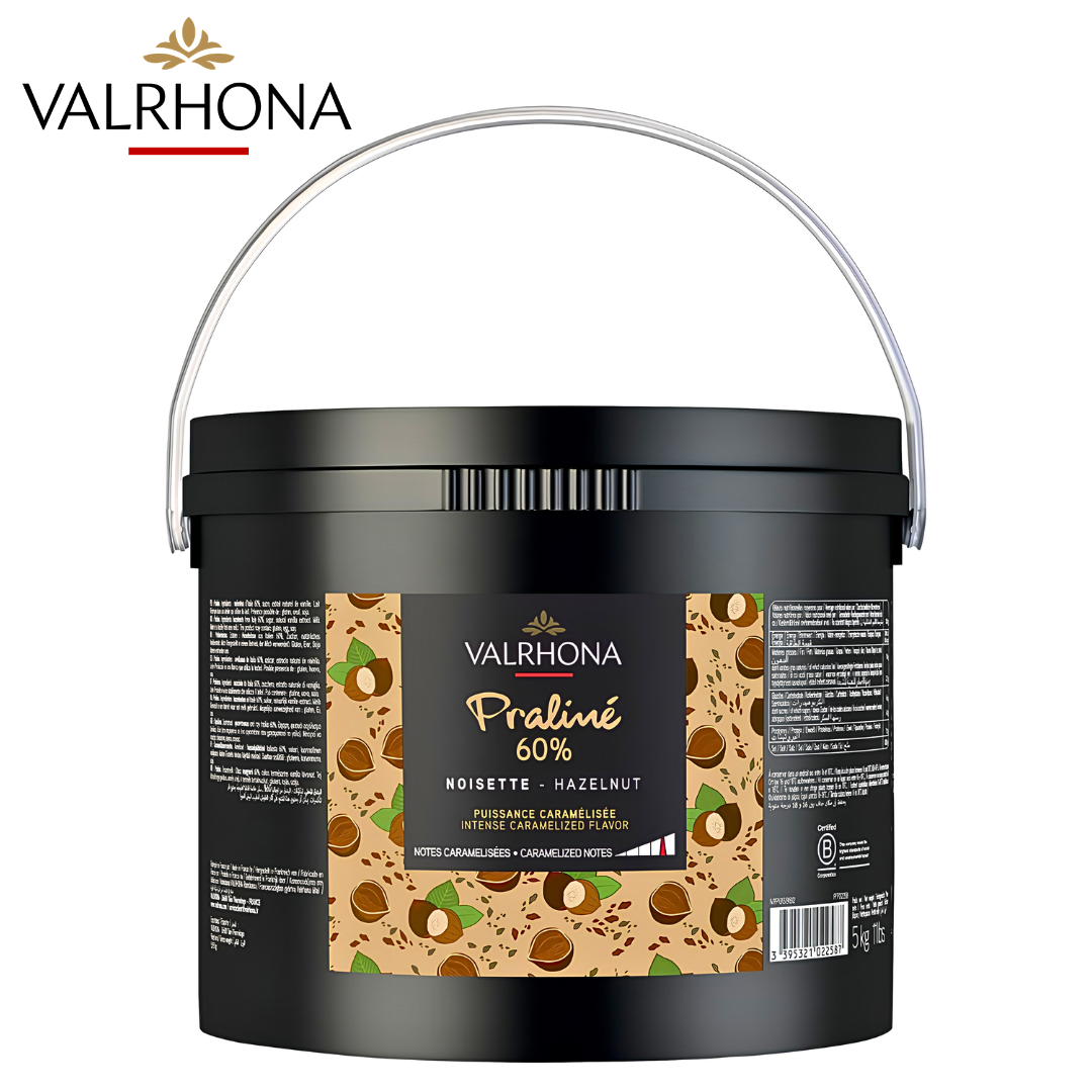 Valrhona 60% Hazelnut Paste professional 5kg tub