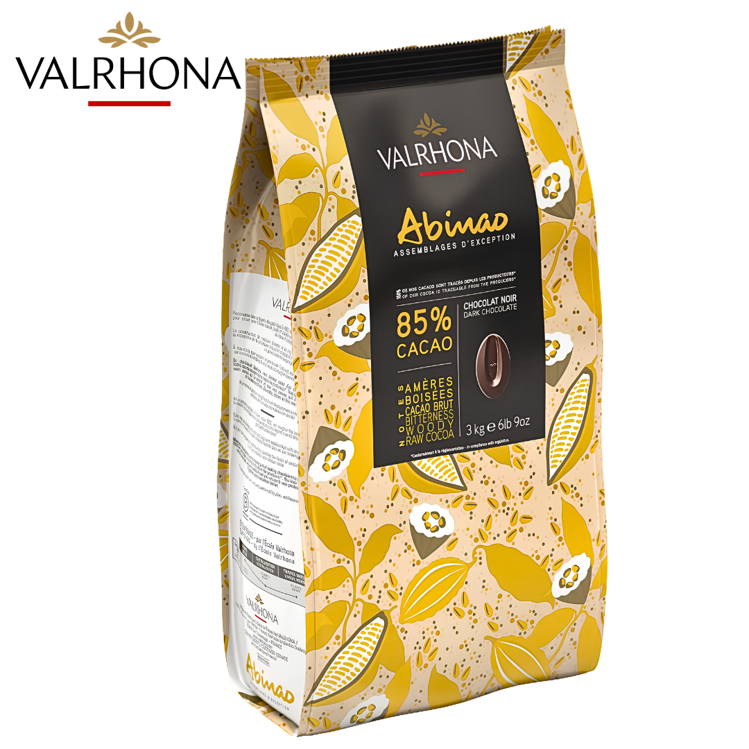Valrhona Abinao 85% dark chocolate couverture 3kg bag