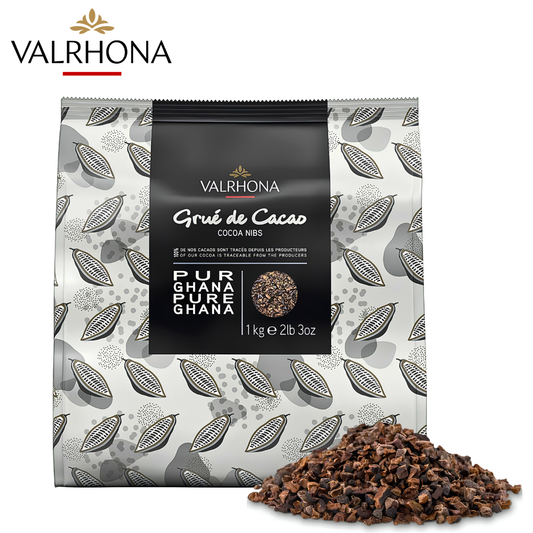 Valrhona Cocoa Nibs made from roasted Ghana cocoa beans for professional pastry applications