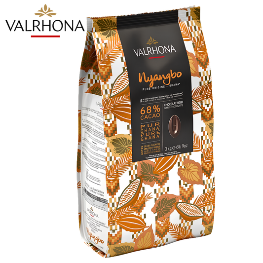 Valrhona Nyangbo 68% single origin Ghana dark chocolate couverture 3kg bag