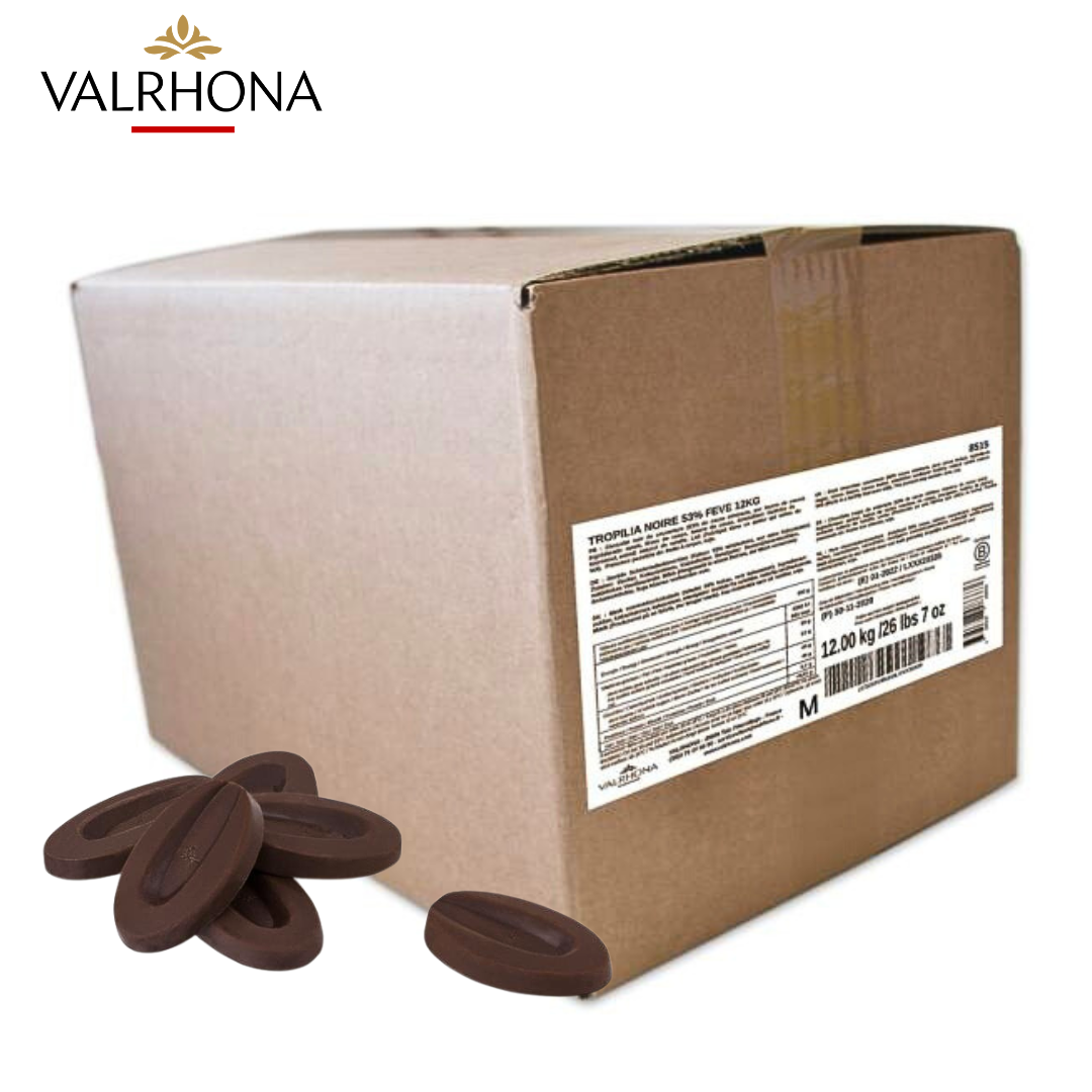 Valrhona Tropilia Noire 53% couverture chocolate feves