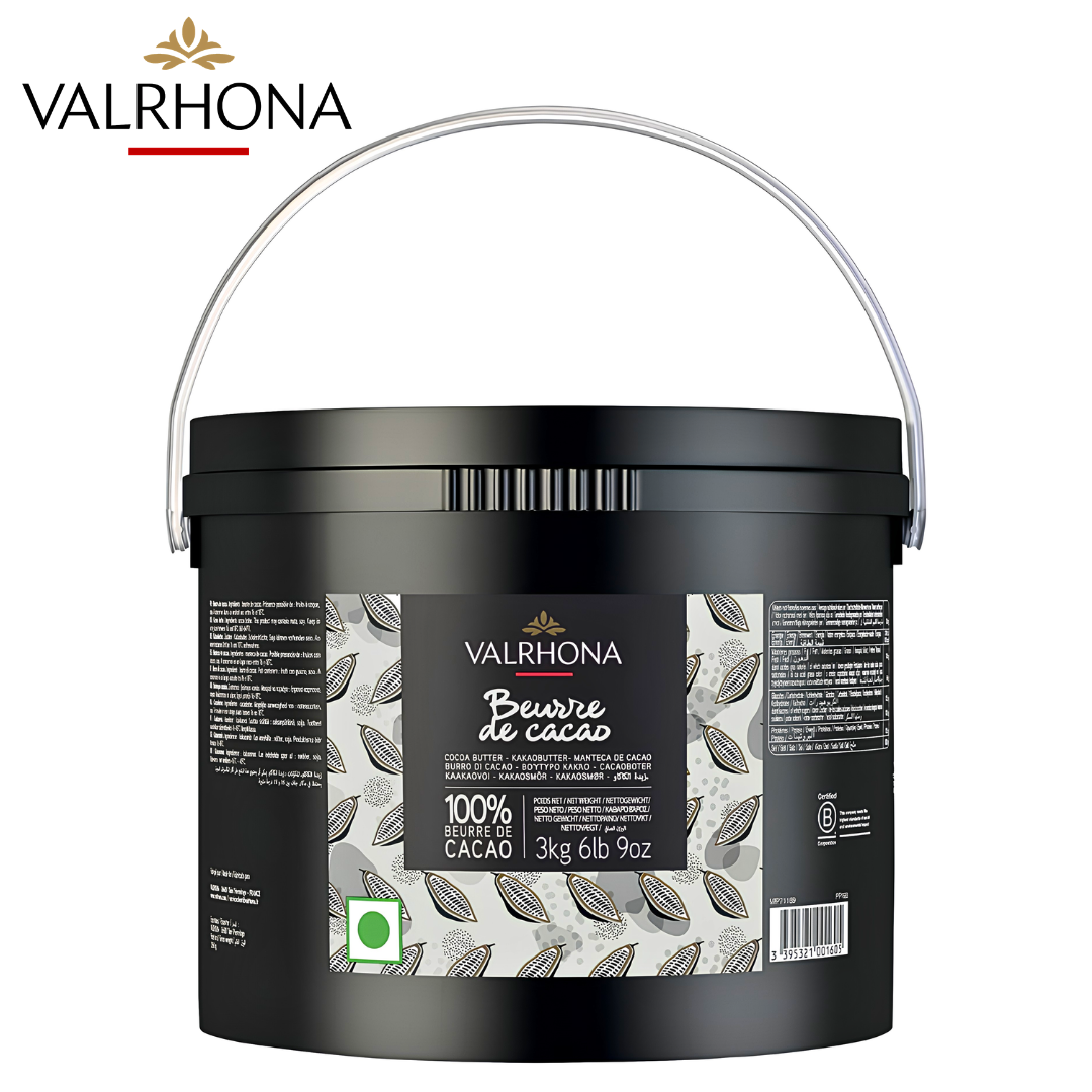 Valrhona purified cocoa butter professional 3kg bucket