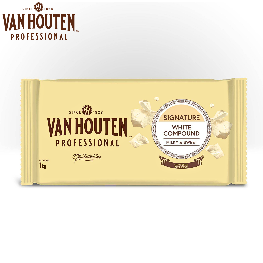 Van Houten Professional Signature White Compound 1kg Block