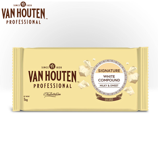 Van Houten Professional Signature White Compound 1kg Block