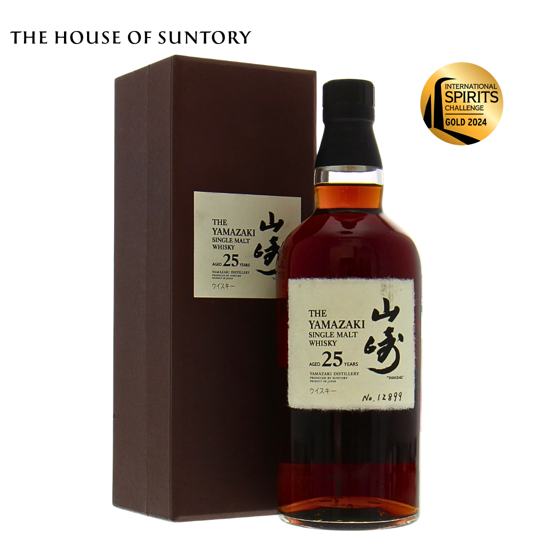 Yamazaki 25 Years Old Single Malt Japanese Whisky bottle from The House of Suntory