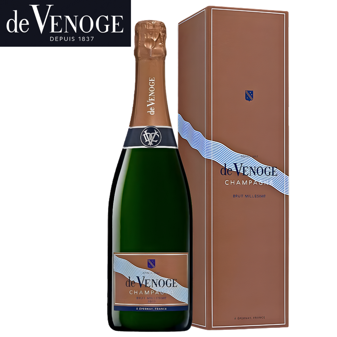de Venoge Cordon Bleu Brut Millesime Champagne 2012 750ml bottle with gift box