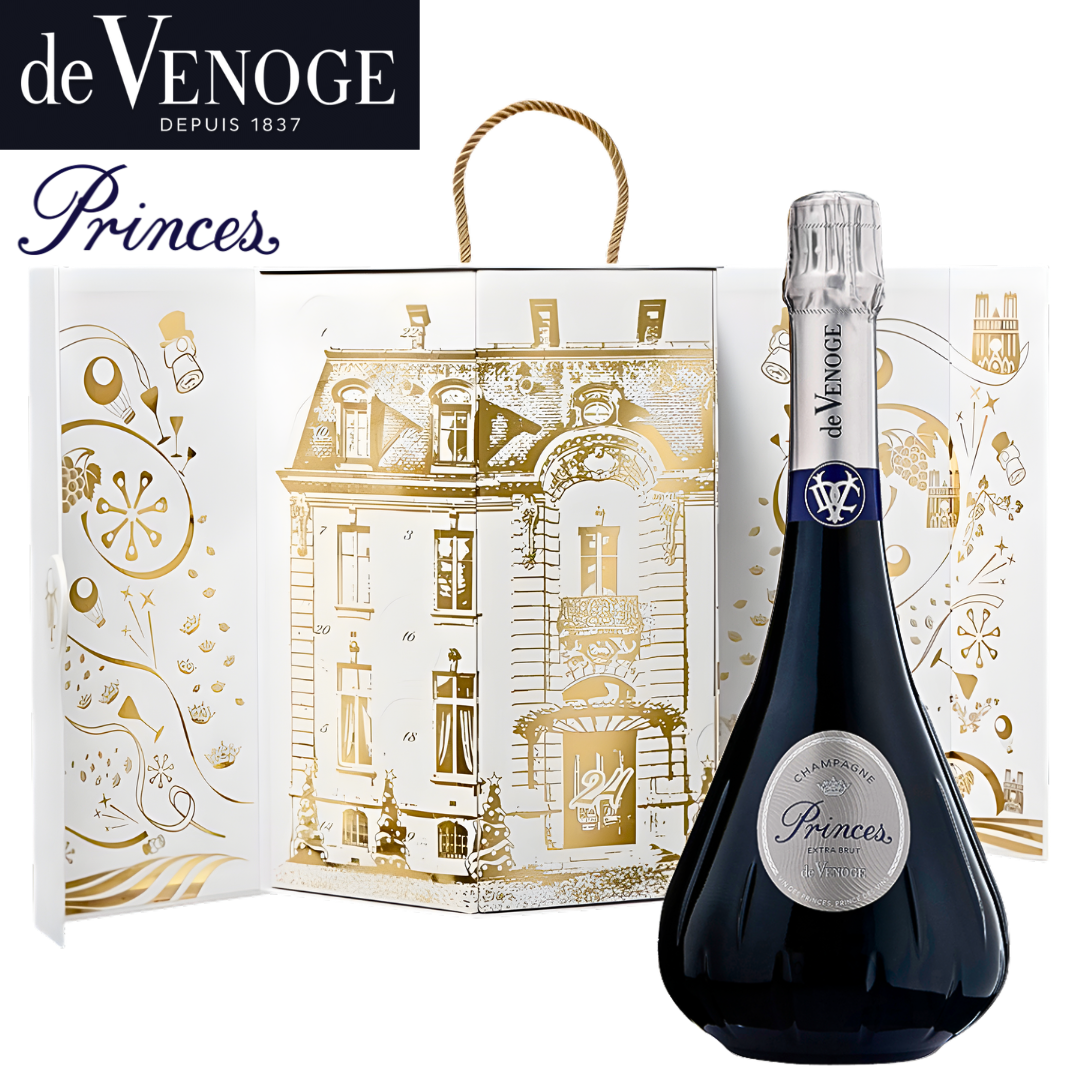 de Venoge Princes Coffret Calendrier de l'Avent Extra Brut Champagne NV 750ml