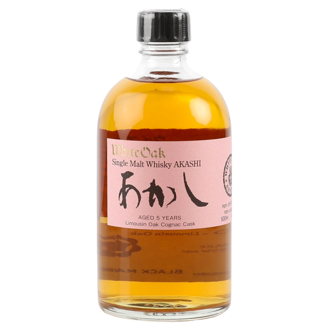 Akashi White Oak Single Malt (Limousin Oak Cognac Cask 5YO) (50cl)