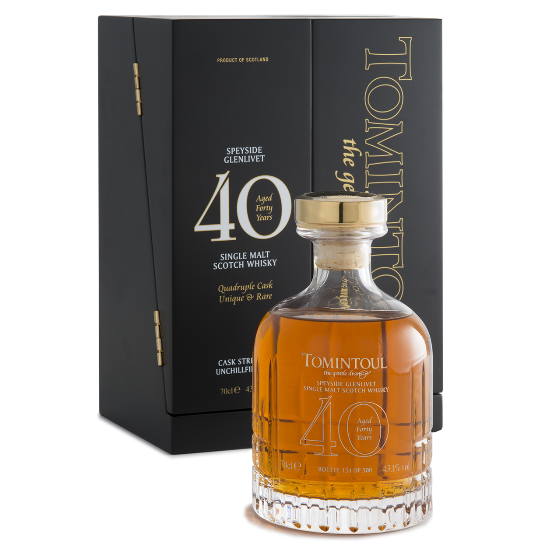 Tomintoul 40YO Quadruple Cask Speyside Single Malt Scotch Whisky (70cl)