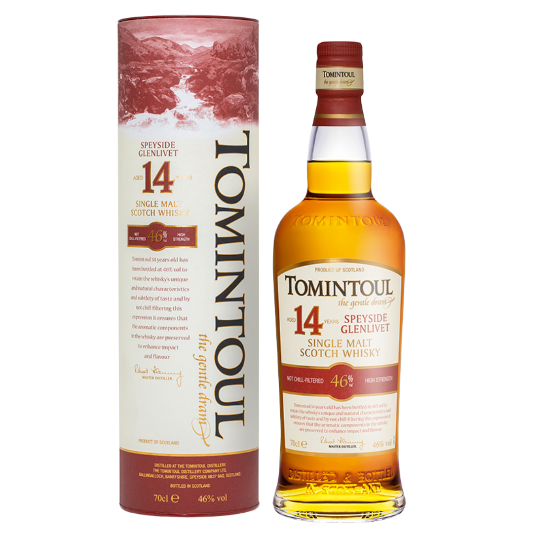 Tomintoul 14YO Speyside Single Malt Scotch Whisky (70cl)