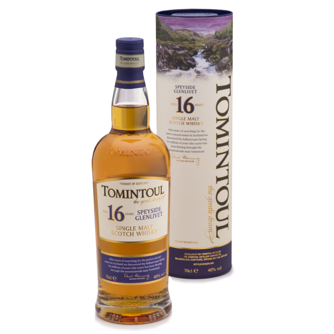 Tomintoul 16YO Speyside Single Malt Scotch Whisky (70cl)