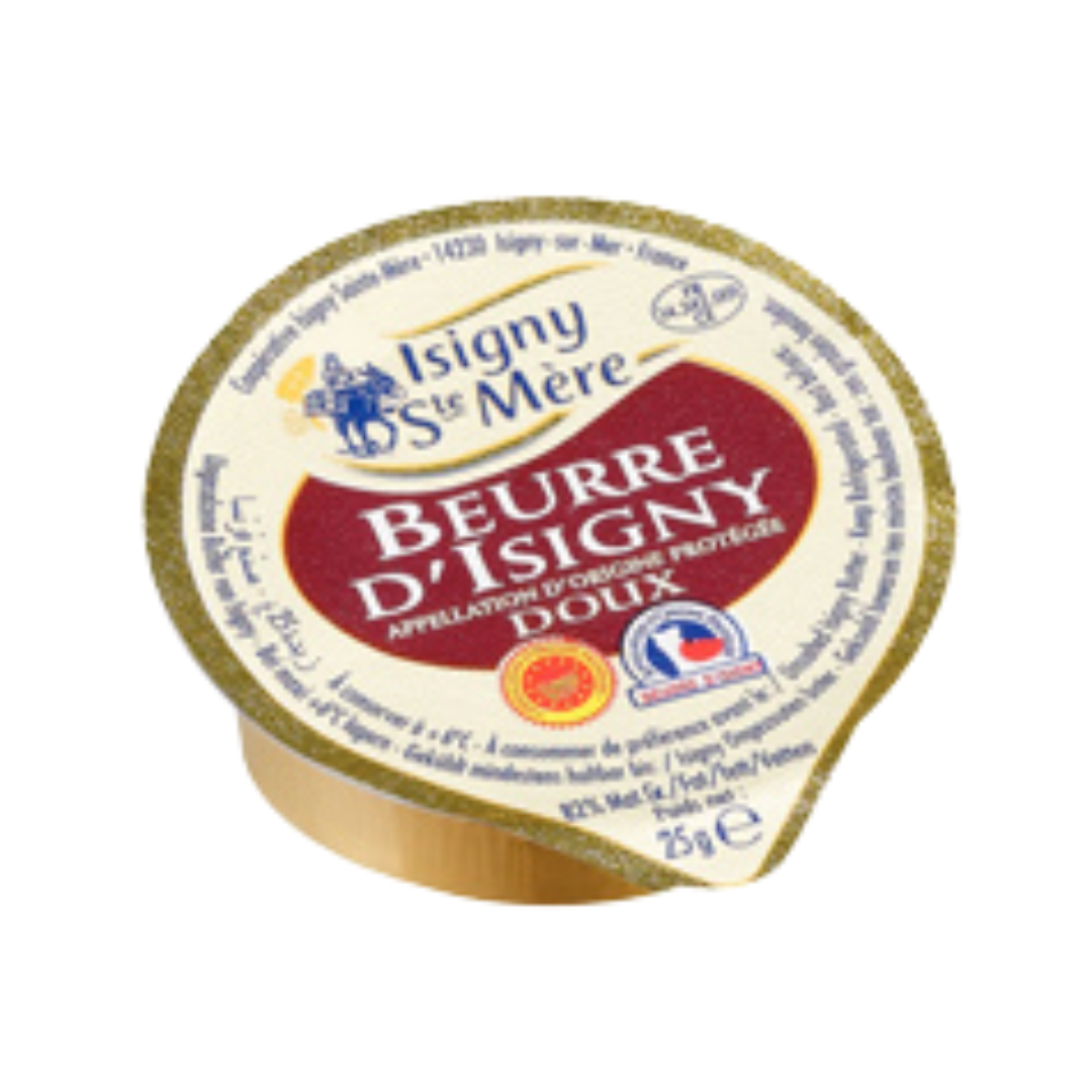 Isigny Sainte-Mère Unsalted Butter Portion AOP (25g X 20/box) – Barrels ...