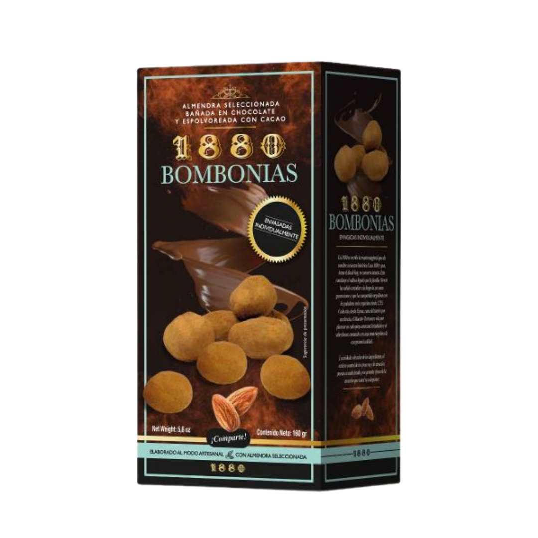 1880 Bombonias Caramelized Almonds Covered w/ Chocolate Gift Box (6 x 160g)