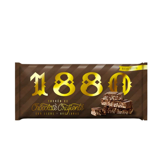 1880 Milk Chocolate Crunchy Turron 150g