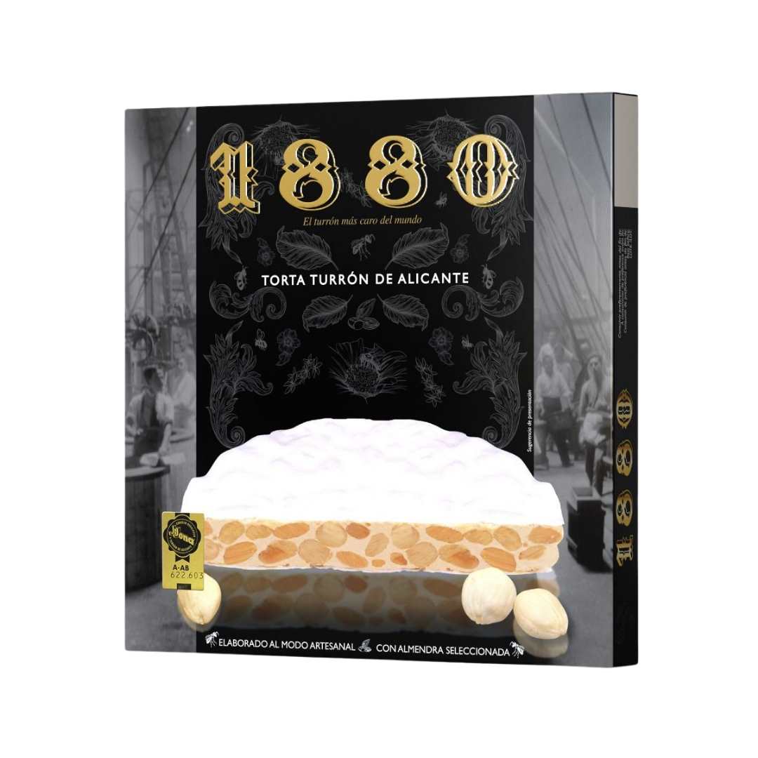 1880 Memorable Round Crunchy Almond Turron Gift Box (6 x 150g)