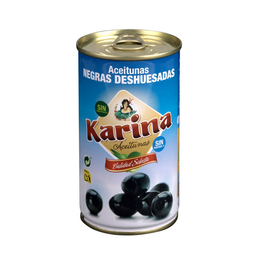 Karina Pitted Black Olives (350g x 12 cans)