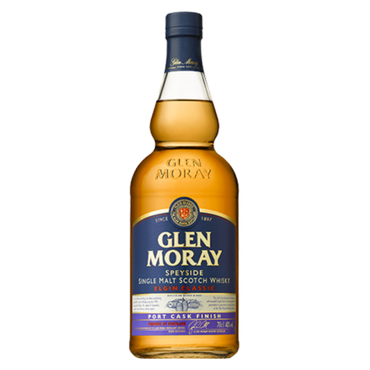 Glen Moray Classic Port Cask Finish Speyside Single Malt Scotch Whisky (70cl)