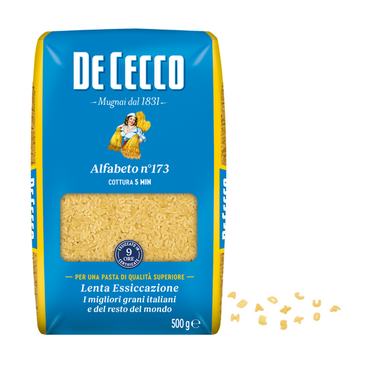 De Cecco Alfabeto N° 173 500g - 24 packs/case