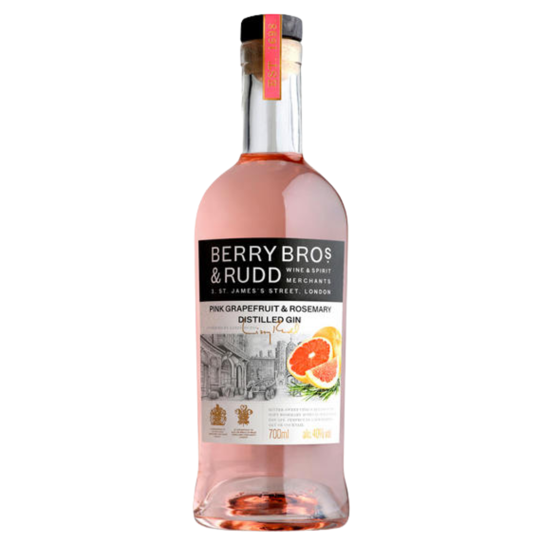 Classic Pink Grapefruit & Rosemary Distilled Gin (40%) (Berry Bros. & Rudd)