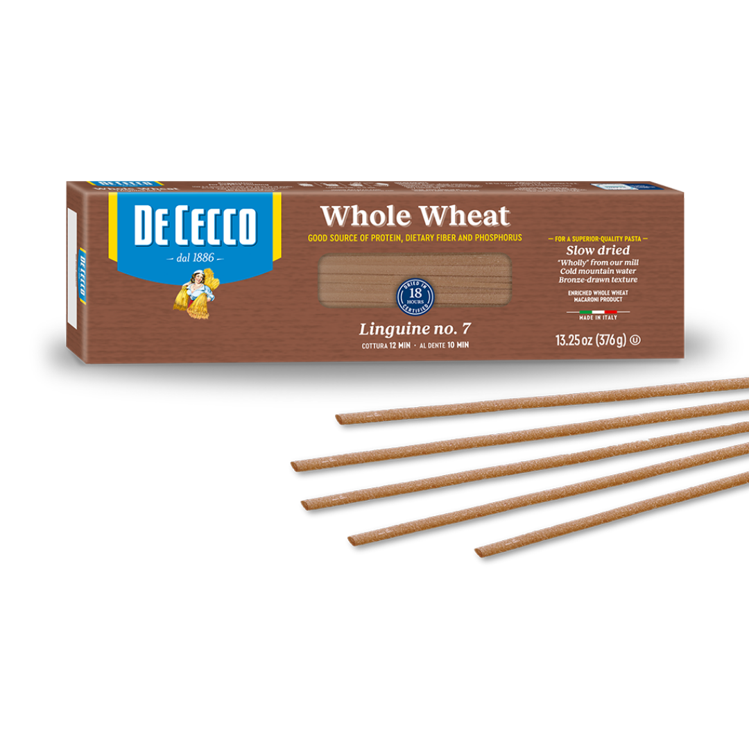 De Cecco Linguine N° 7 (100% Whole Wheat) 500g - 12 boxes/case