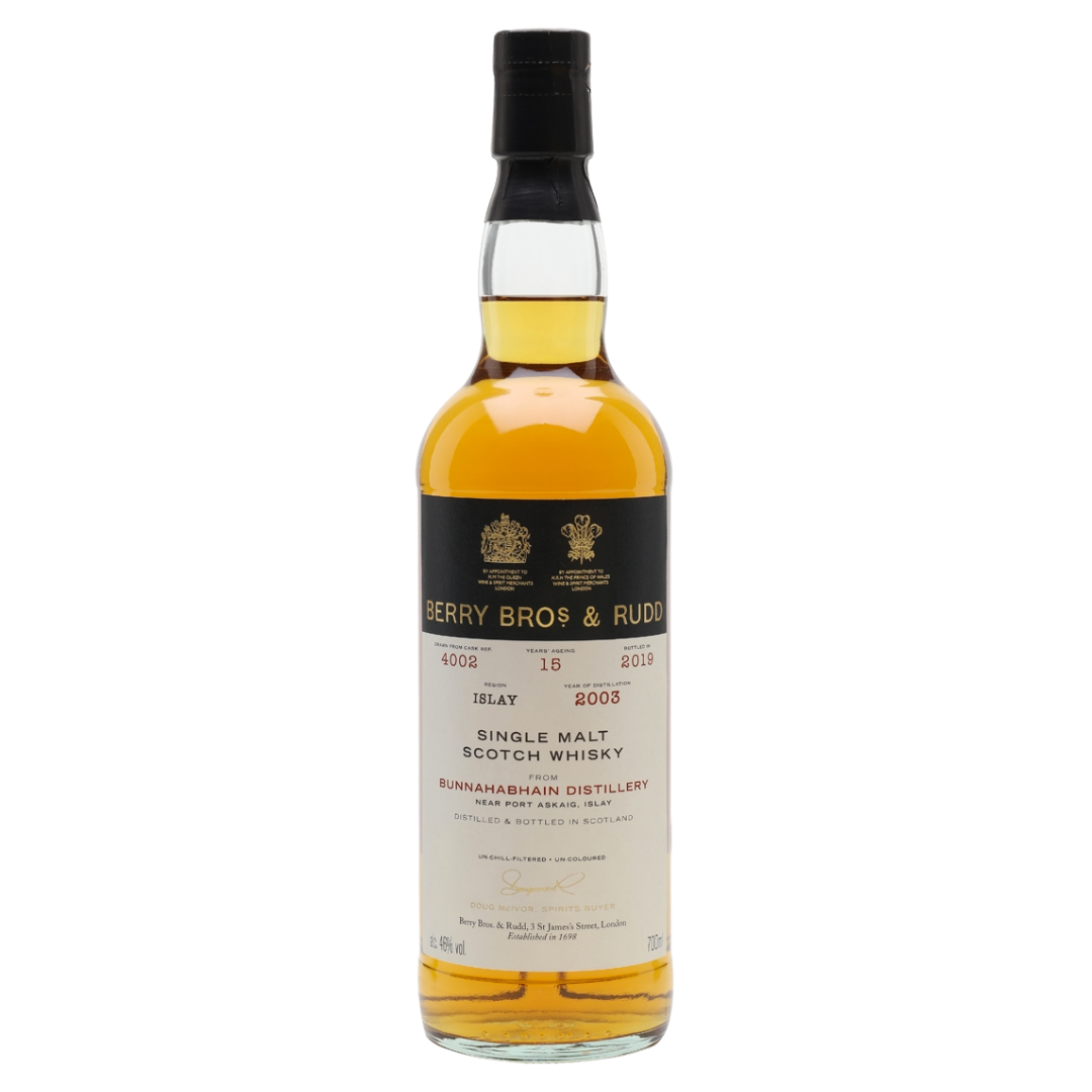 Bunnahabhain 15YO 2003 Islay Whisky 46% (70cl) (Berry Bros. & Rudd)