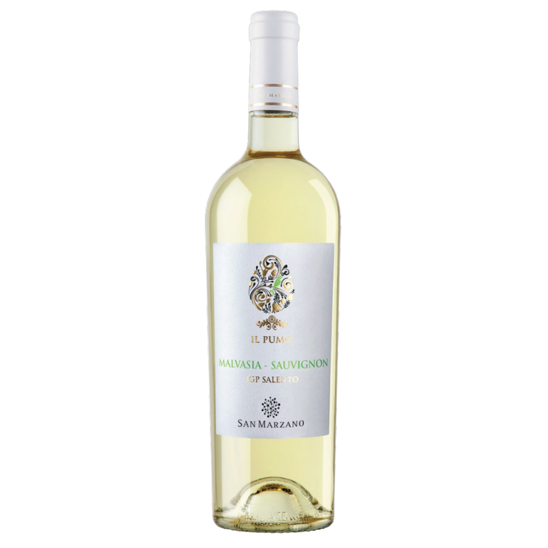 Cantine San Marzano Il Pumo Malvasia Sauvignon Salento IGP 2021 (750ml x 6 bottles)