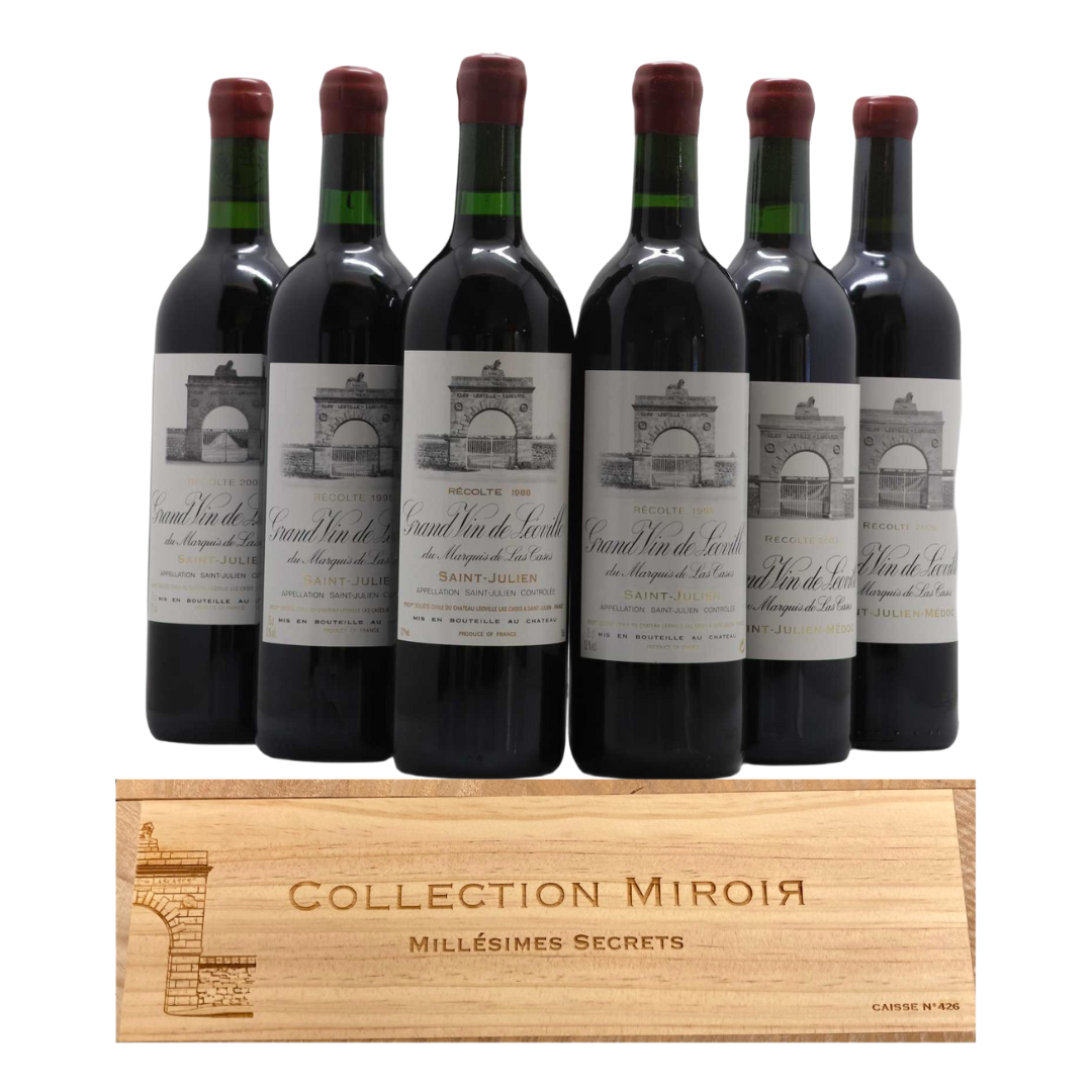 Chateau Leoville-Las Cases : Caisse Collection Miroir Millesimes Secrets (6 Bottles)