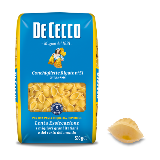 De Cecco Conchigliette Rigate No 51 500g