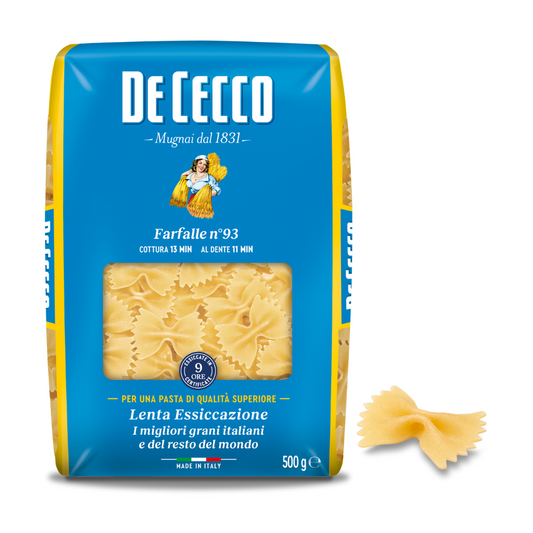 De Cecco Farfalle N°93 500g - 24 packs/case