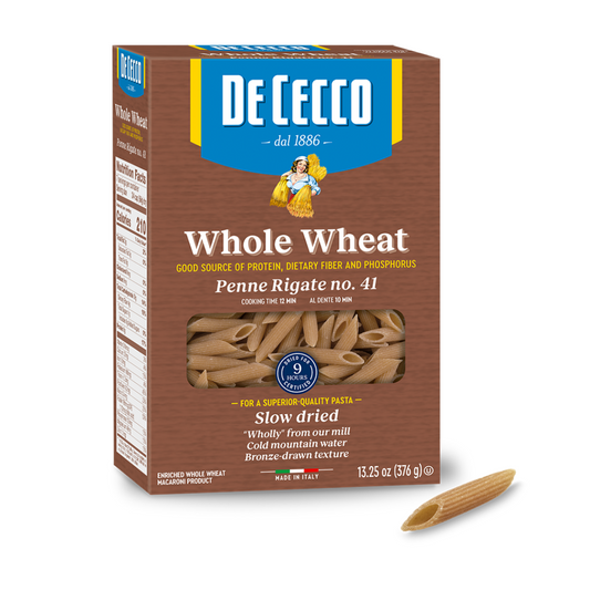 De Cecco Penne Rigate No 41 (100% Whole Wheat) 500g